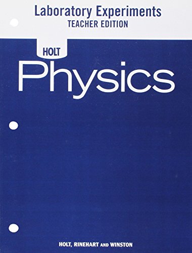 Book Cover Holt Physics: Laboratory Experiments Teacher's Edition
