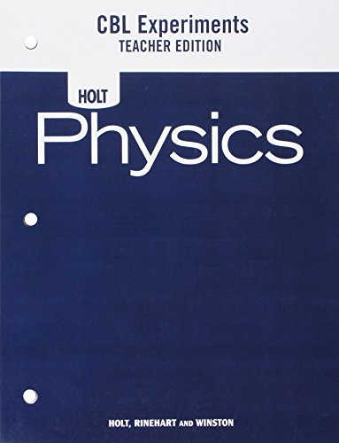 Book Cover Holt Physics: Calculator Based Laboratory Experiments Teacher's Edition