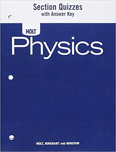 Book Cover Physics : Section Quizzes with Answer Key
