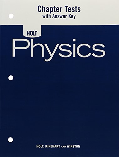 Book Cover Physics: Chapter Tests with Answer Key