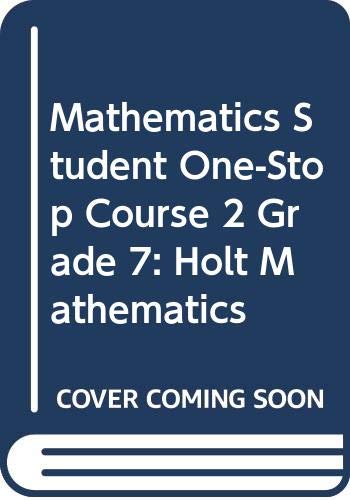 Holt Mathematics: Student One-Stop Course 2 2004