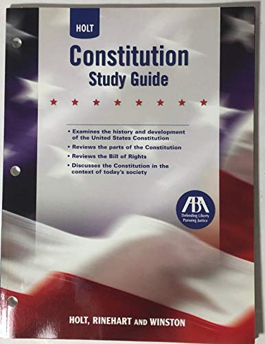 Book Cover Constitution Study Guide