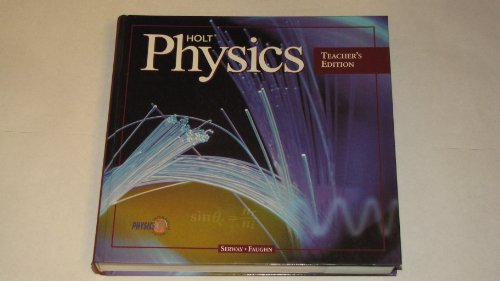 Book Cover Holt Physics Teacher's Edition 1999