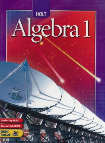 Book Cover Holt Algebra 1: Student Edition