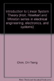 Introduction to Linear System Theory (Holt, Rinehart and Winston series in electrical engineering, electronics and systems)