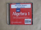 Holt Algebra 1-Interactive Answers and Solutions-CD (Holt Math)