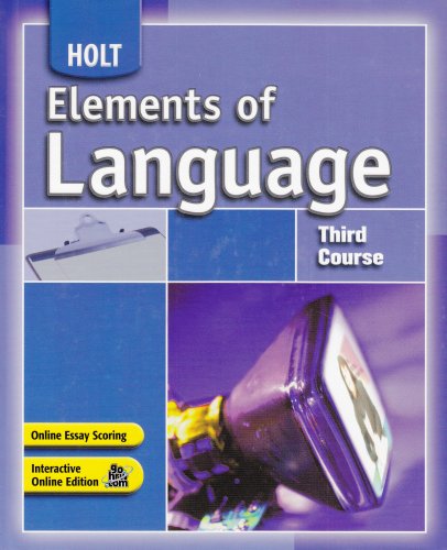 Book Cover Elements of Language: Third Course, Grade 9
