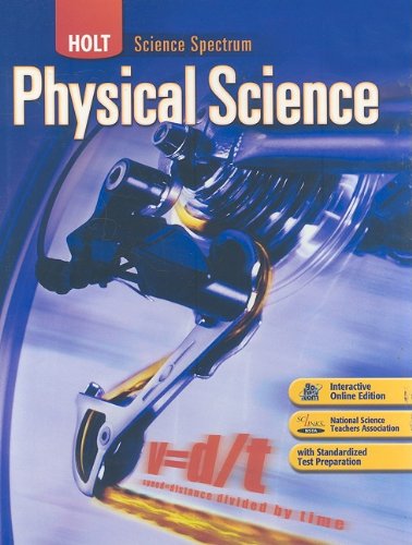 Book Cover Holt Science Spectrum: Physical Science: Student Edition 2008