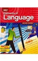 Book Cover Holt Elements of Language: Second Course, Grade 8