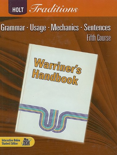 Book Cover Warriner's Handbook, Fifth Course