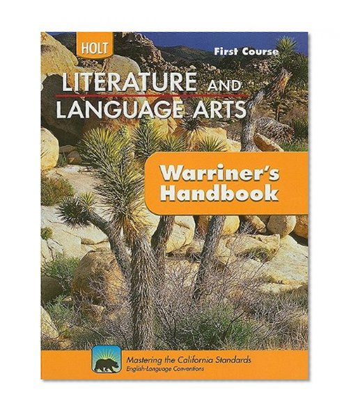 Book Cover Holt Literature & Language Arts Warriner's Handbook California: Student Edition Grade 7 First Course CA First Course 2010