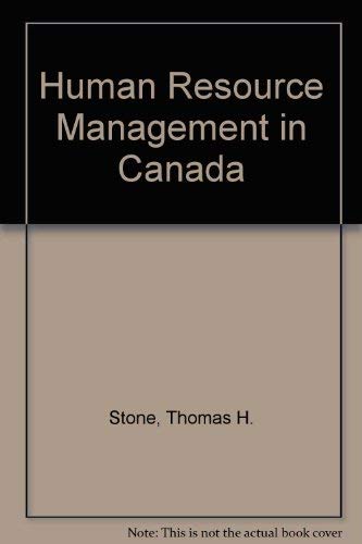 Human Resource Management in Canada