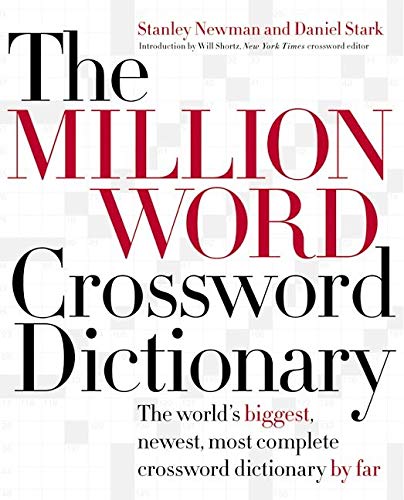 Book Cover The Million Word Crossword Dictionary