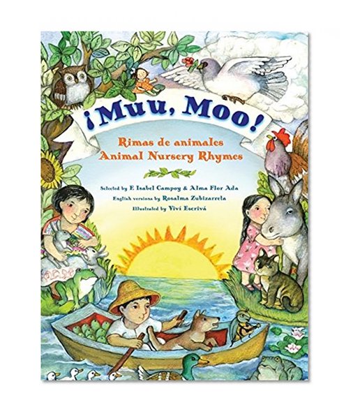 Book Cover Muu, Moo!: Rimas de animales/Animal Nursery Rhymes (Spanish Edition)