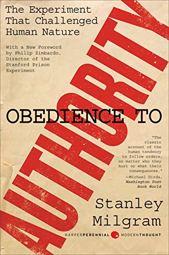 Book Cover Obedience to Authority: An Experimental View (Harper Perennial Modern Thought)
