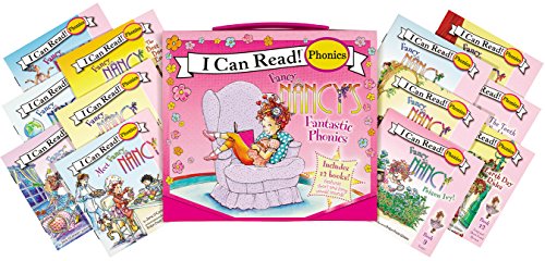 Book Cover Fancy Nancy's 12-Book Fantastic Phonics Fun!: Includes 12 Mini-Books Featuring Short and Long Vowel Sounds (My First I Can Read)