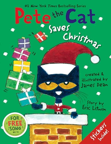 Book Cover Pete the Cat Saves Christmas