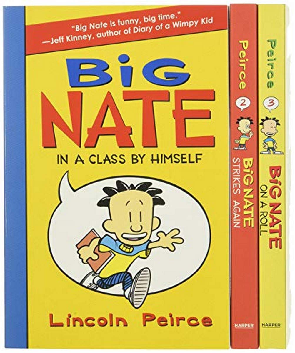Book Cover Big Nate Triple Play Box Set: Big Nate: In a Class by Himself, Big Nate Strikes Again, Big Nate on a Roll