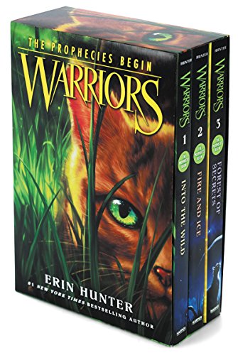 Book Cover Warriors Box Set: Volumes 1 to 3: Into the Wild, Fire and Ice, Forest of Secrets (Warriors: The Prophecies Begin)