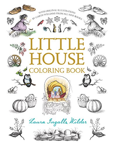 Book Cover Little House Coloring Book: Coloring Book for Adults and Kids to Share (Little House Merchandise)