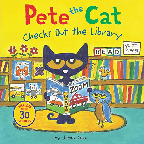 Book Cover Pete the Cat Checks Out the Library