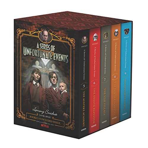 Book Cover A Series of Unfortunate Events #5-9 Netflix Tie-in Box Set