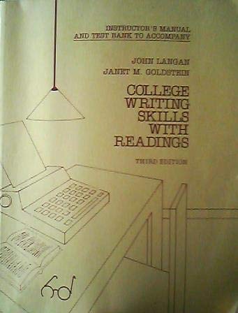 College Writing Skills with Readings: Instructor's Manual and Test Bank
