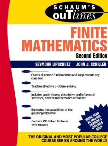 Book Cover Schaum's Outline of Finite Mathematics