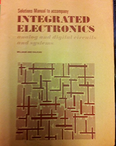 Integrated Circuits: Analog Digital Circuits and Systems: Solutions Manual