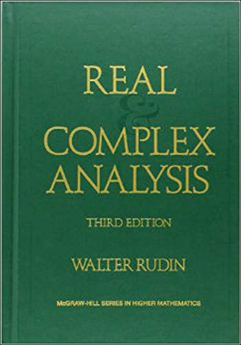 Book Cover Real and Complex Analysis (Higher Mathematics Series)