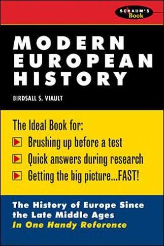 Book Cover Modern European History