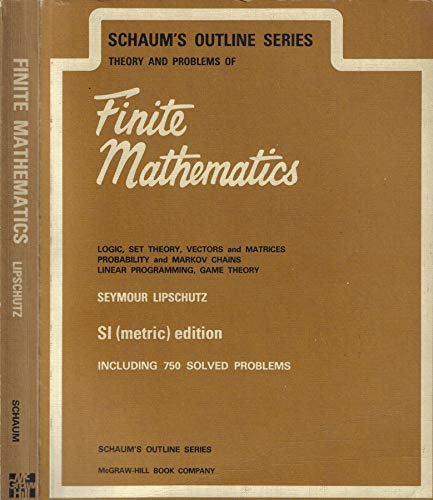 Book Cover Schaum's Outline of Finite Mathematics