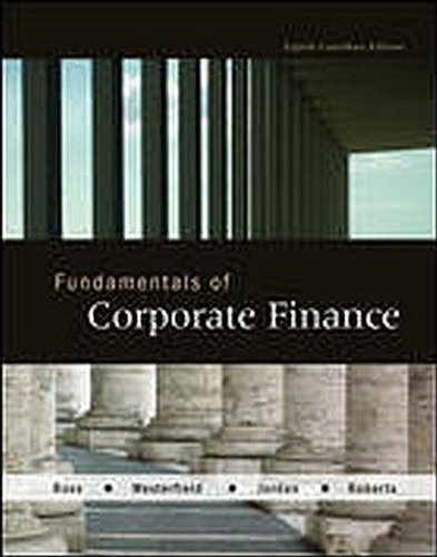 Book Cover Fundamentals of Corporate Finance, 8th Canadian Edition