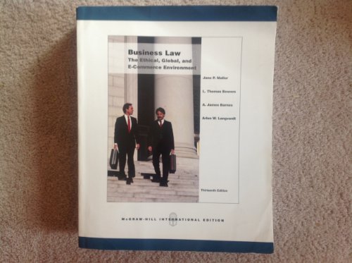 Business Law: The Ethical, Global, and E-Commerce Environment