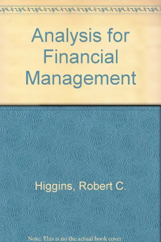 Analysis for Financial Management