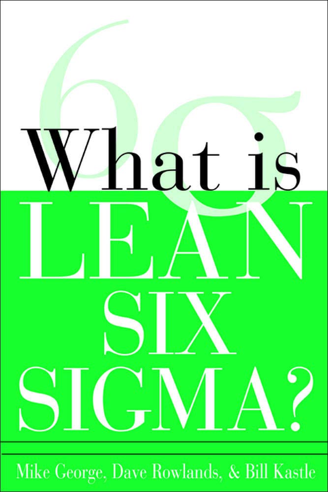 Book Cover What Is Lean Six SIGMA