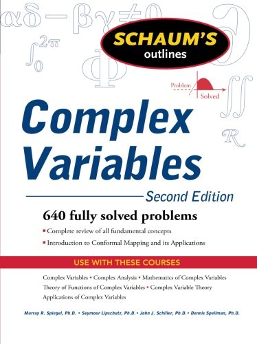 Book Cover Schaum's Outline of Complex Variables, 2ed (Schaum's Outlines)