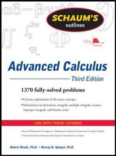 Book Cover Schaum's Outline of Advanced Calculus, Third Edition (Schaum's Outlines)
