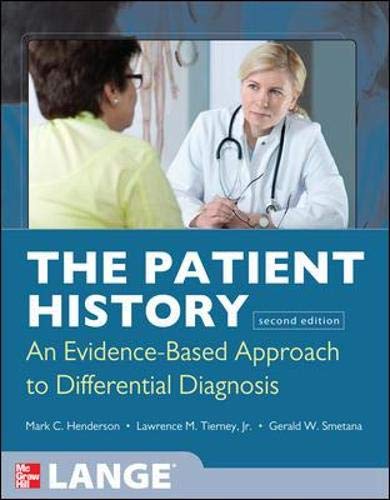 Book Cover The Patient History: Evidence-Based Approach (Tierney, The Patient History)