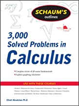 Book Cover Schaum's 3,000 Solved Problems in Calculus (Schaum's Outlines)