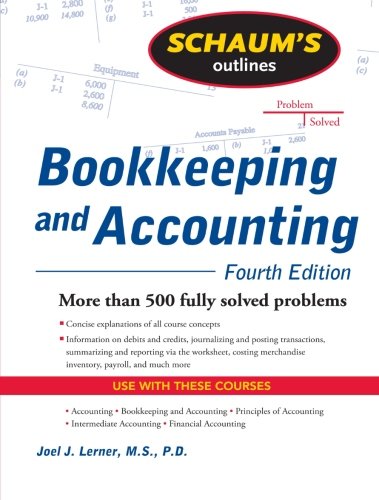 Book Cover Schaum's Outline of Bookkeeping and Accounting, Fourth Edition (Schaum's Outlines)