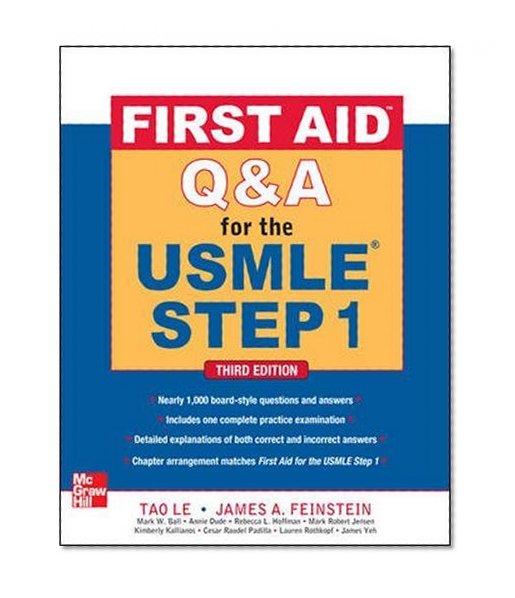 Book Cover First Aid Q&A for the USMLE Step 1, Third Edition (First Aid USMLE)