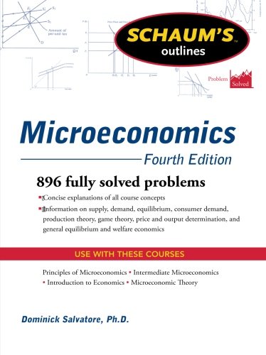 Book Cover Schaum's Outline of Microeconomics, Fourth Edition (Schaum's Outlines)