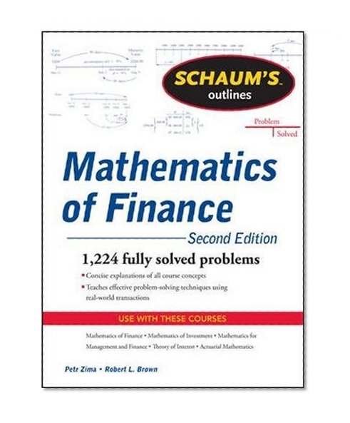 Book Cover Schaum's Outline of  Mathematics of Finance, Second Edition (Schaum's Outlines)