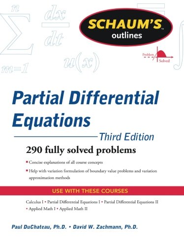 Book Cover Schaum's Outline of Partial Differential Equations (Schaum's Outlines)