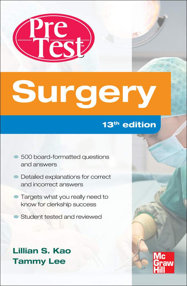 Book Cover Surgery PreTest Self-Assessment and Review, Thirteenth Edition