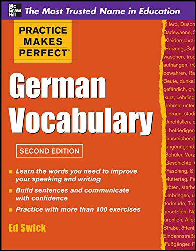 Book Cover Practice Makes Perfect German Vocabulary (Practice Makes Perfect Series)