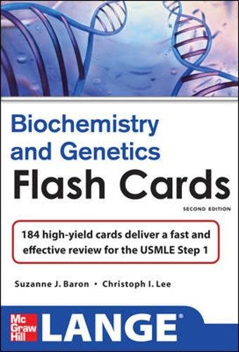 Book Cover Lange Biochemistry and Genetics Flash Cards 2/E (LANGE FlashCards)