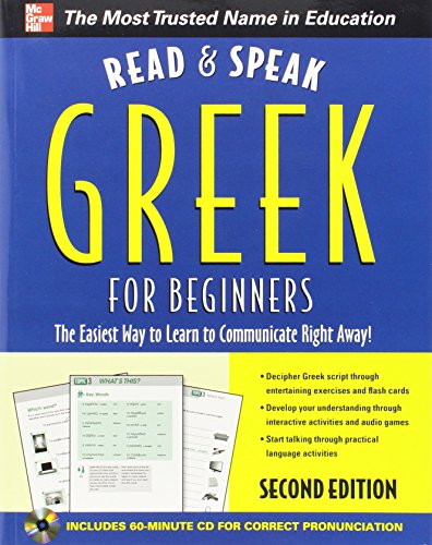 Book Cover Read and Speak Greek for Beginners with Audio CD, 2nd Edition (Read and Speak Languages for Beginners)