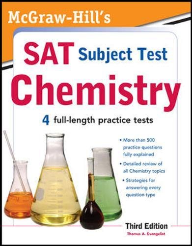 Book Cover McGraw-Hill's SAT Subject Test Chemistry, 3rd Edition (McGraw-Hill's SAT Chemistry)